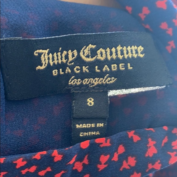 Juicy Couture Sheer Ruffle Holiday Cocktail Dress - Picture 4 of 4